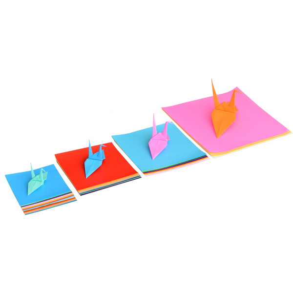 4105 – Origami Assortment, Large, 55 sheets: 4 1/2", 6 7/8" and 9 5/8" square - Image 2