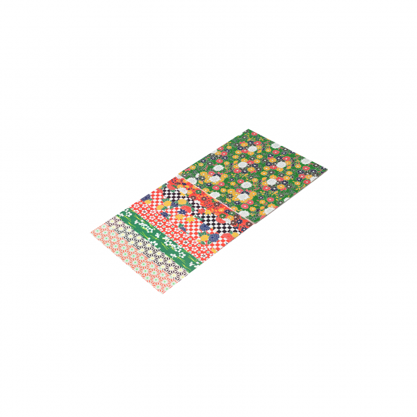 4304 – Folk Art Assortment: 16 sheets, washi paper, 8 designs, 5 7/8” - Image 2