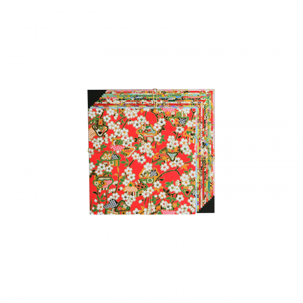 4312 – Yuzen Red: 12 sheets, assorted designs, 5 7/8” - Image 6