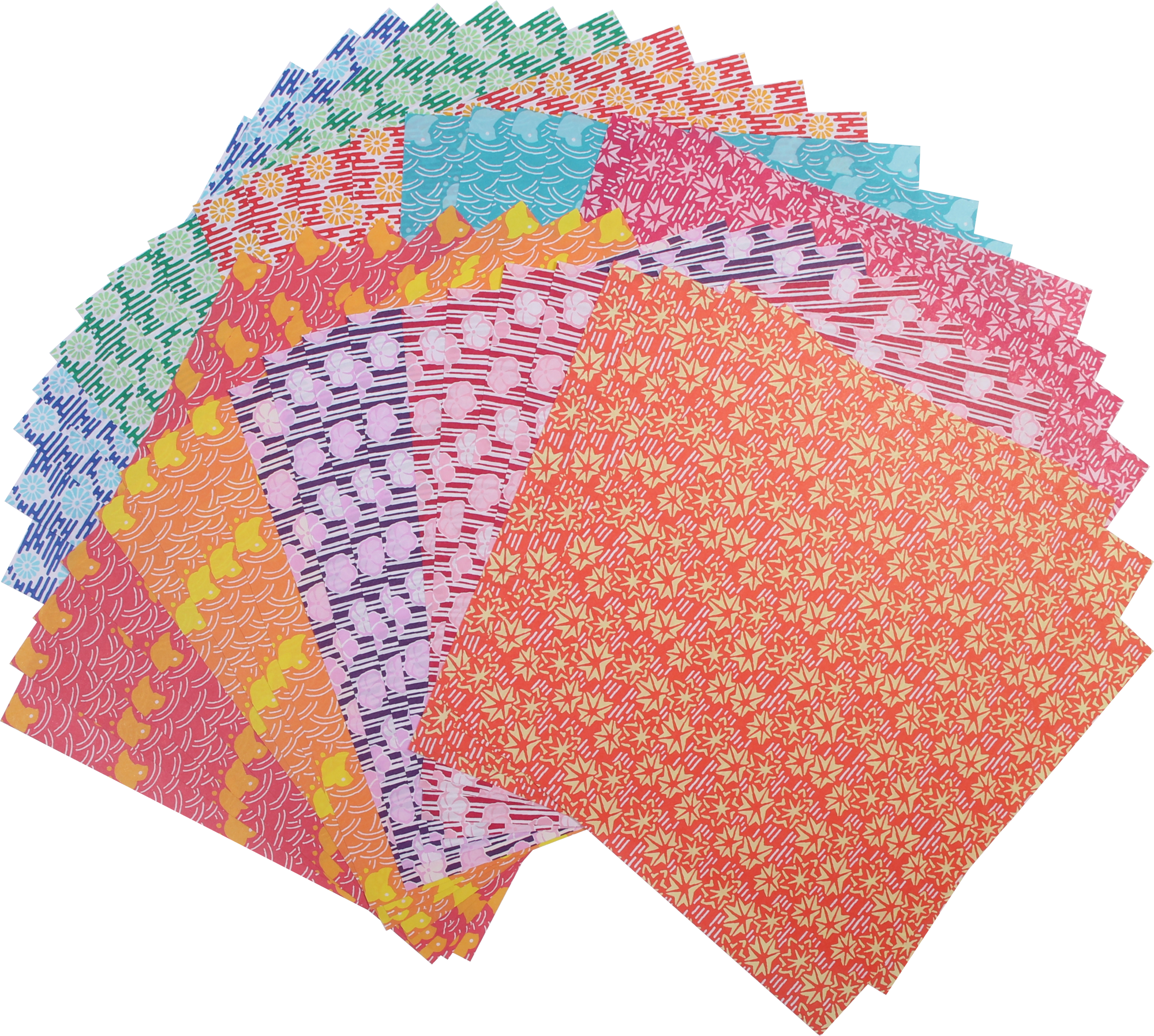 4344 –Folk Art assortment: 40 sheets, 10 designs, 5 7/8” - Image 3