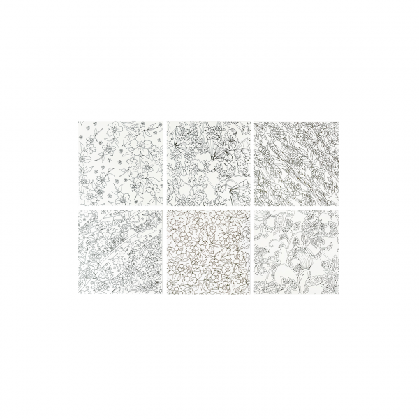 4516 – Color² Yuzen Flowers, 24 sheets, 5 7/8" - Image 3