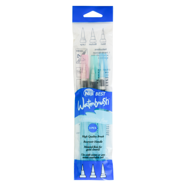 KWBSET – Niji® Best Waterbrush® 3 Piece Set – Yasutomo