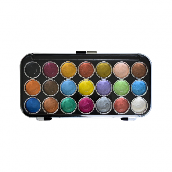 NPWC21 - Niji Pearlescent Watercolor Set, 21 colors