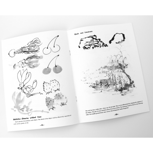 Pages inside of NS2 Sumi-E Instruction Book