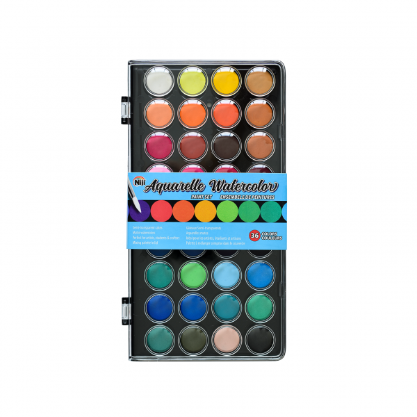 NWC36 - Niji Aquarelle Watercolor Set, 36 colors