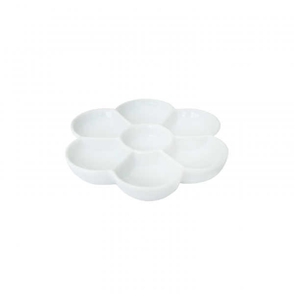 WCW213 - 7 Section Flower Porcelain Dish - Image 2