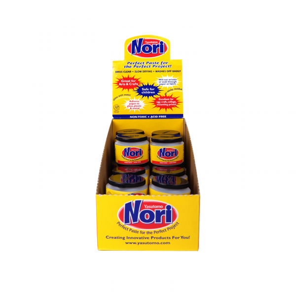 Nori Paste Display filled with 20 mini Nori Paste jars