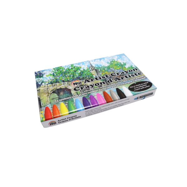box of Niji® Artist Crayons 12 color set