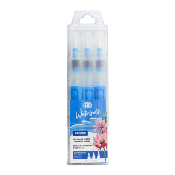 Niji Premier Waterbrush 3 piece set