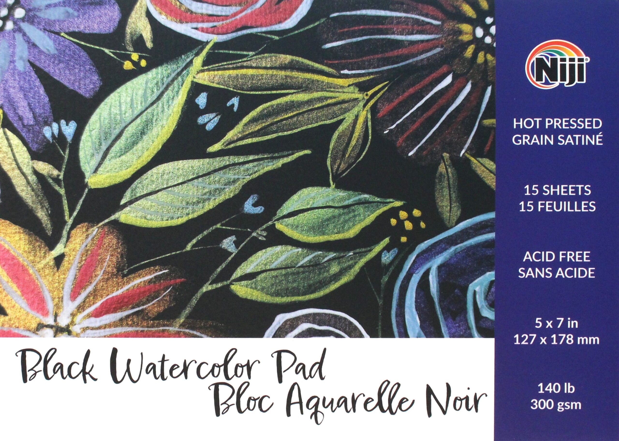 niji black watercolor paper pad product image