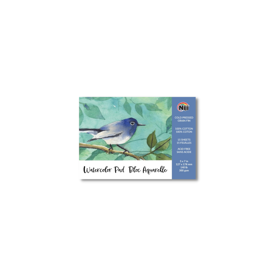 Niji Watercolor Paper Pad, Cold Press