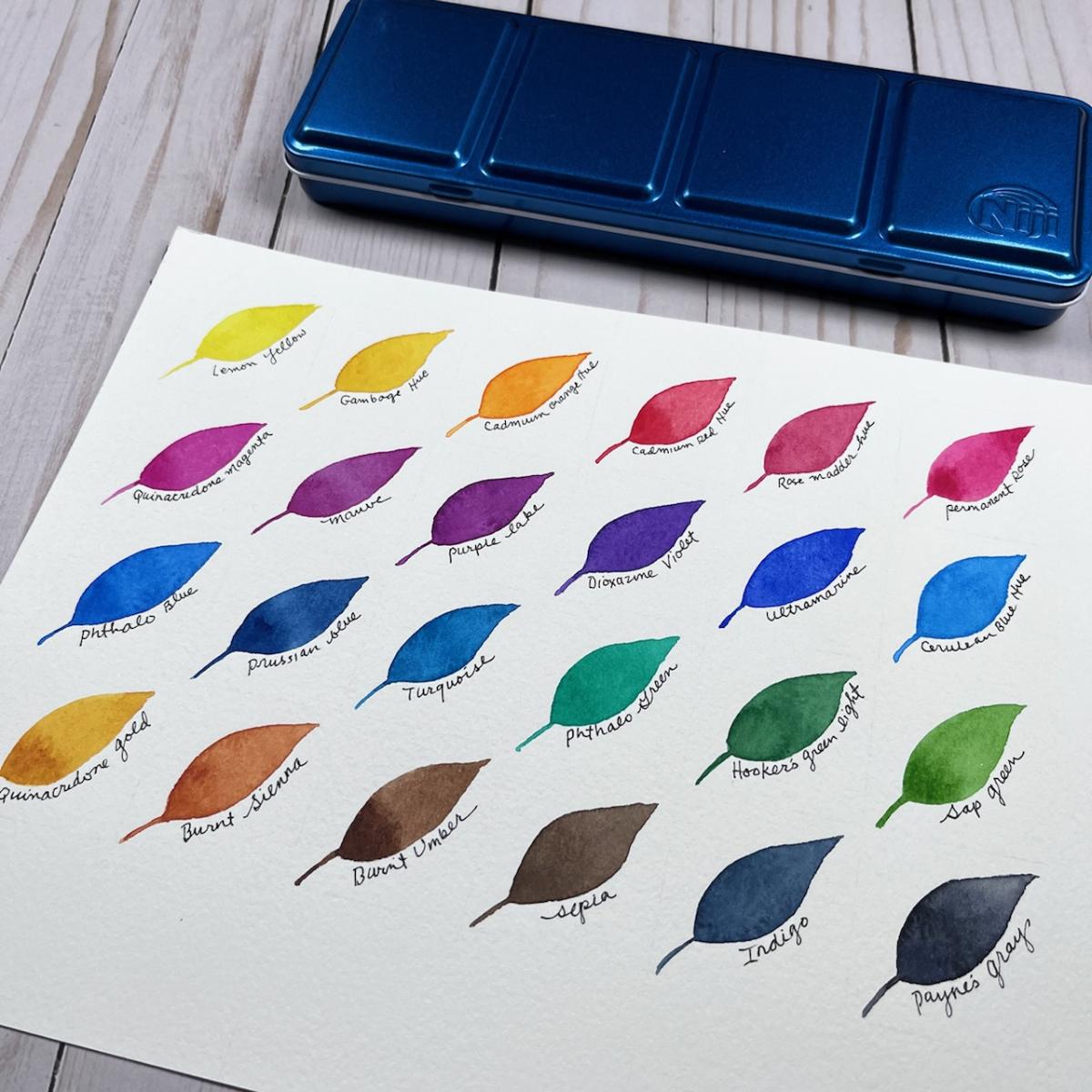 Niji Aquarelle Watercolor Pan Set