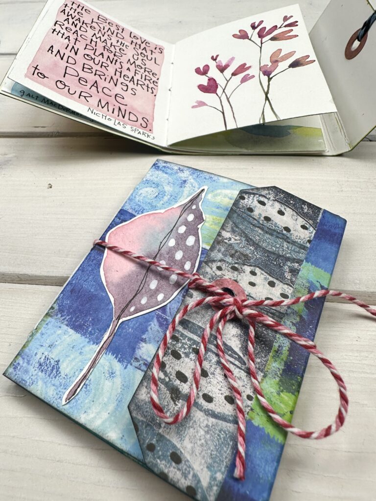 tag books made with Mishmash origami paper