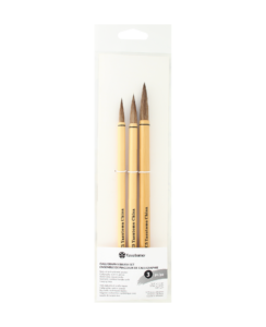 3 piece calligraphy brush set in packaging