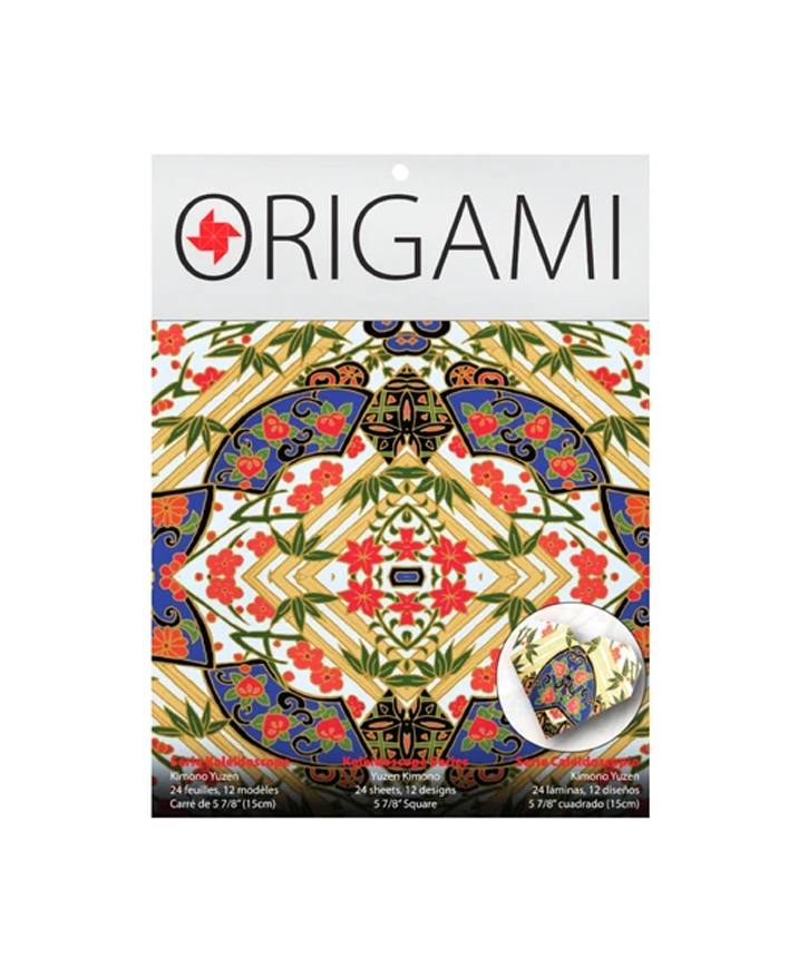 front side of yuzen kaleidoscope origami package