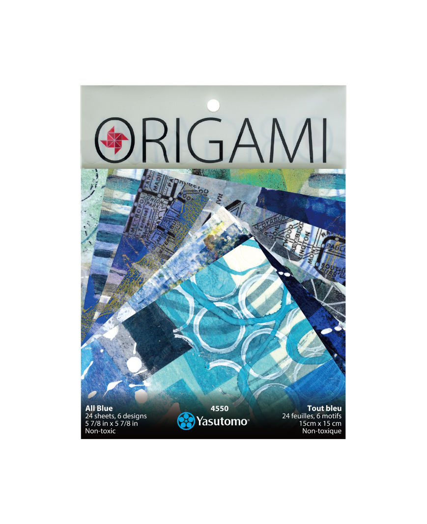 All Blue Collage Origami pack