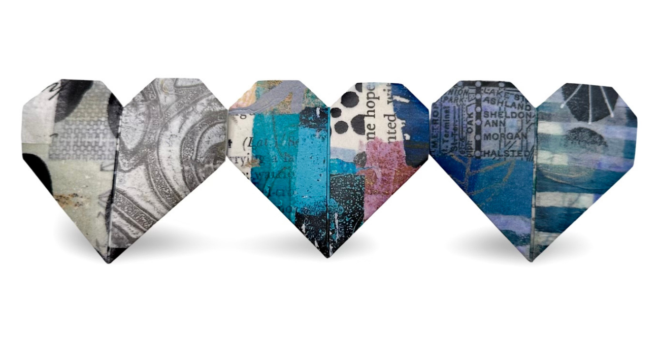 origami hearts