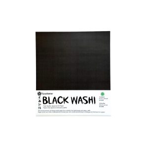 black washi paper