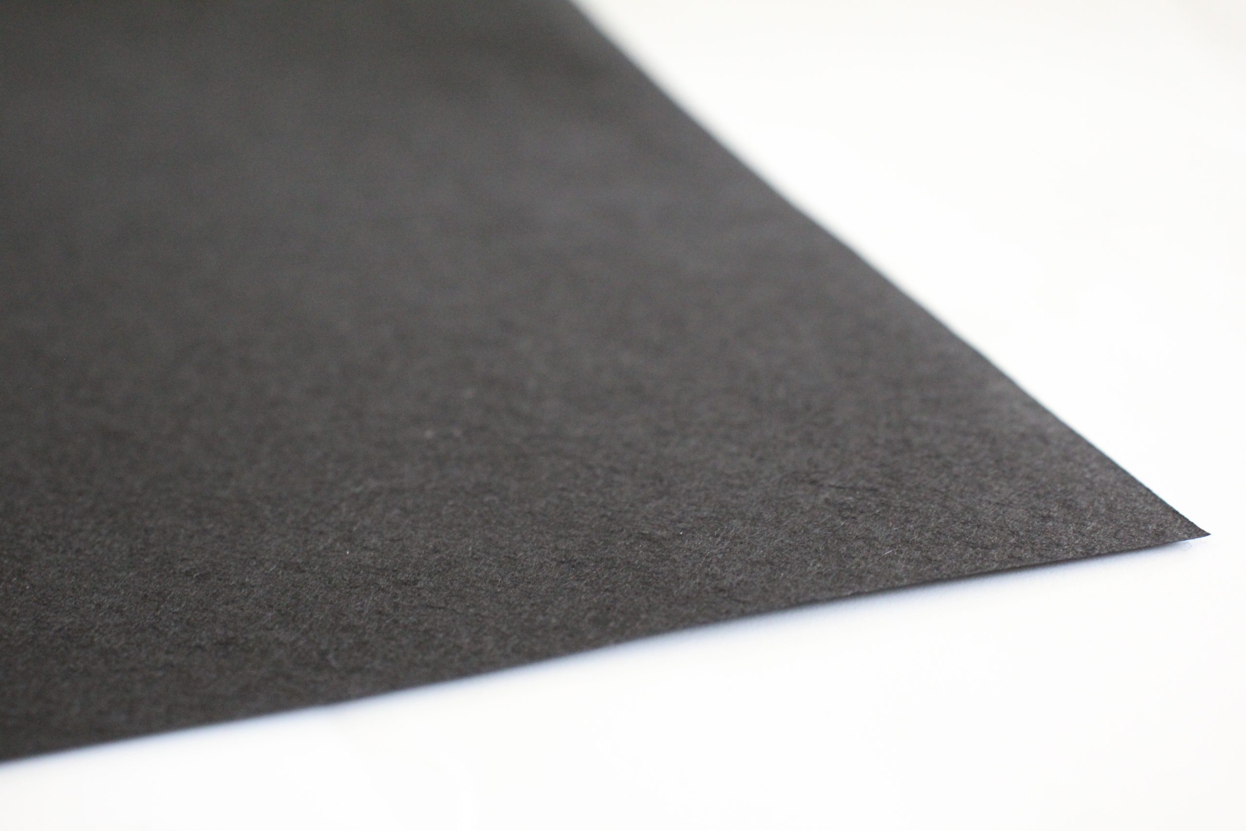 close up picture of black washi paper to show texture