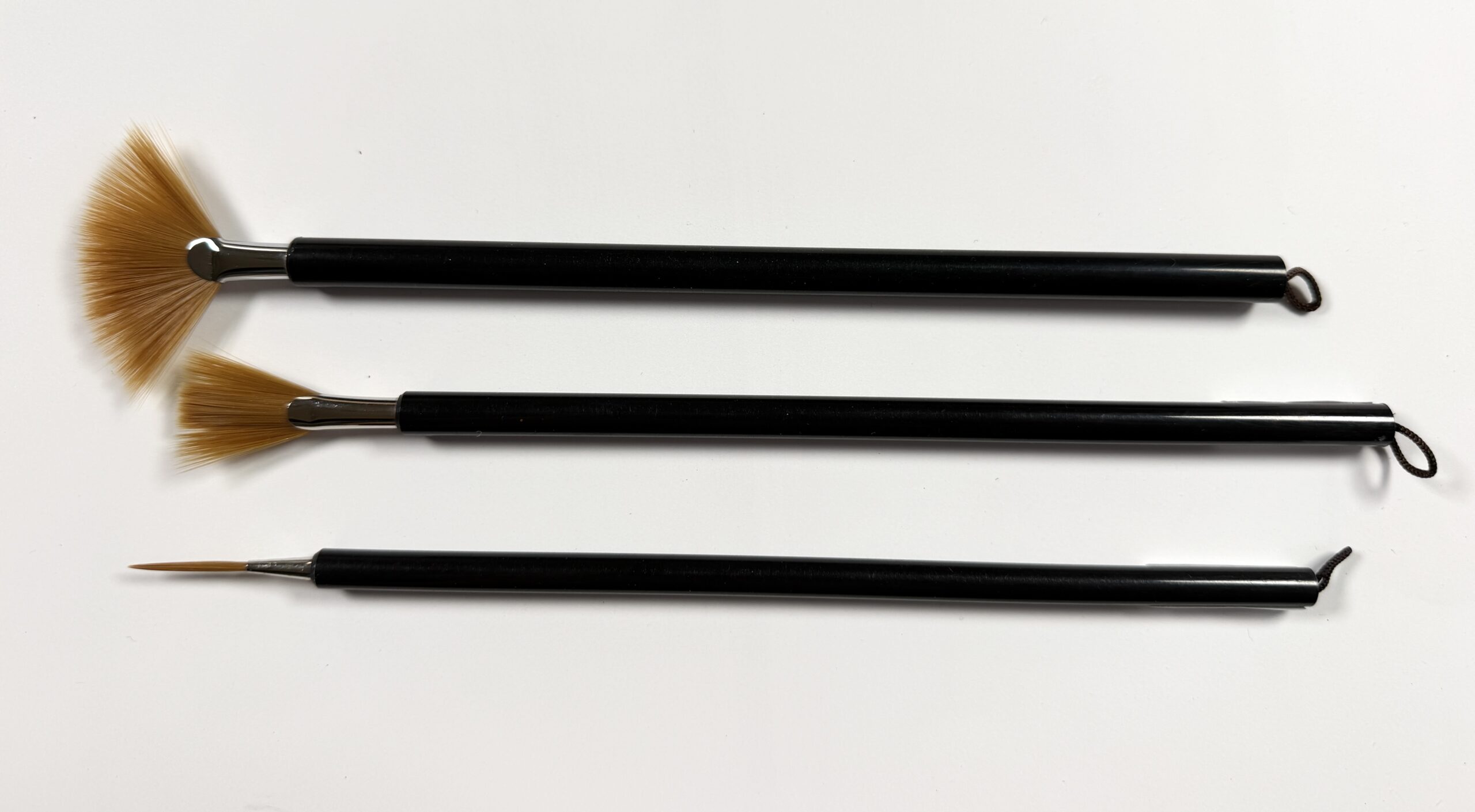 fanned and liner fusion brushes
