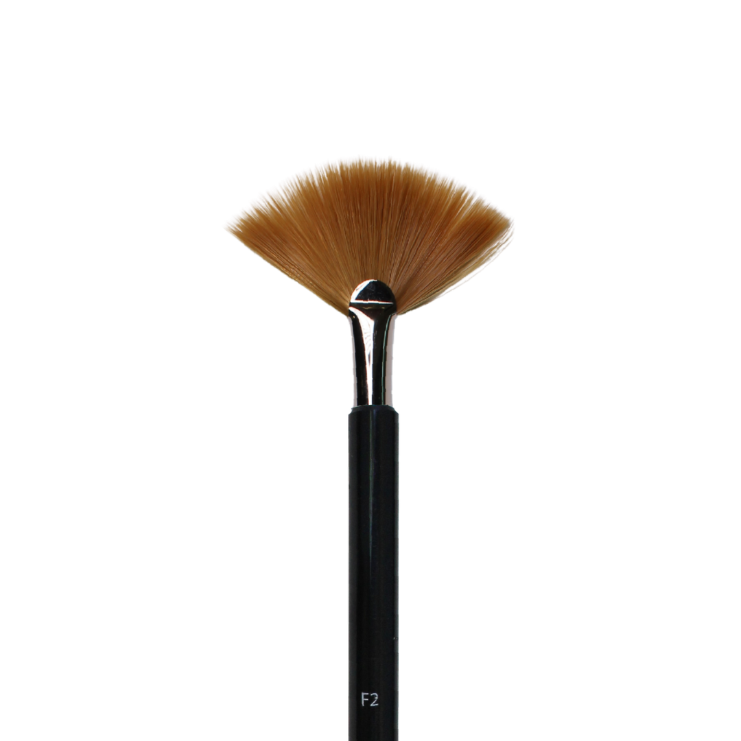 close up of the fanned fusion brush