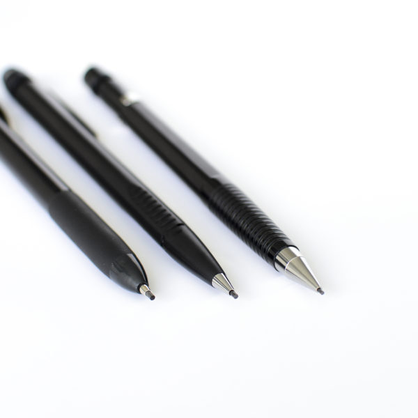 three Y&C artist pencils focusing on the tips